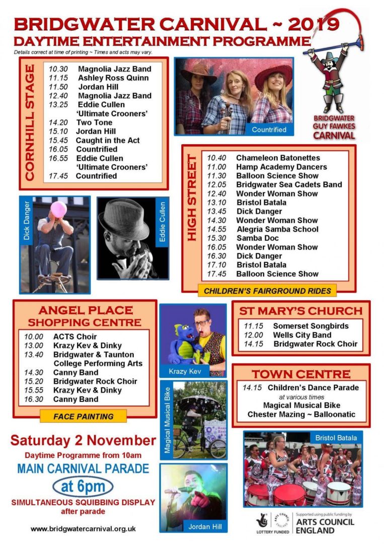 2019 Carnival Day Programme Poster