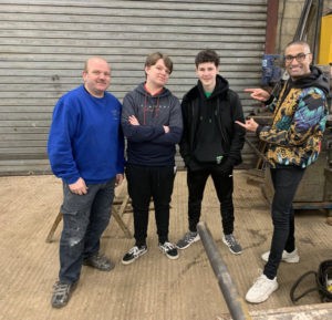 Marina Sydenham Juvenile CCs Rob Chedzoy Oliver Chedzoy and Kian Angell with Richie Anderson