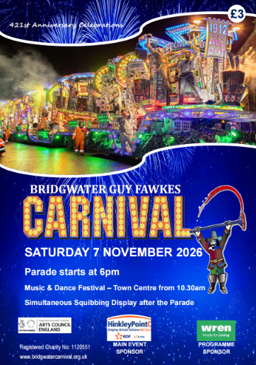 Bridgwater Carnival Road Programme 2026 Road Programme 2026