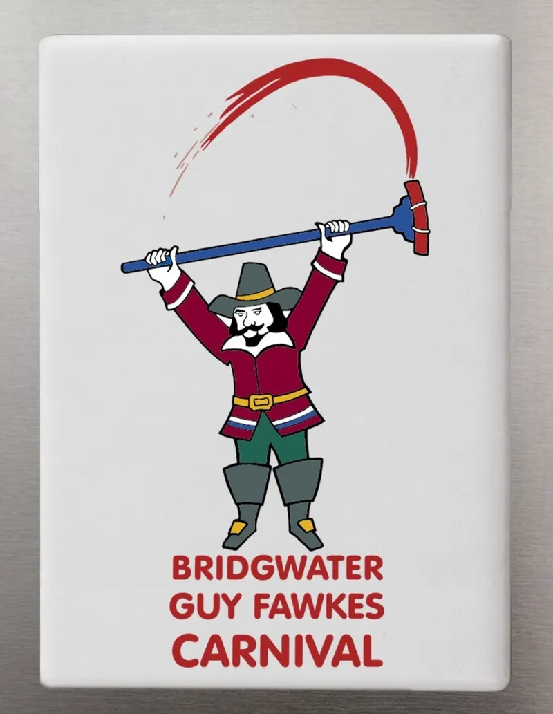 Guy Fawkes Fridge Magnet – Rectangle