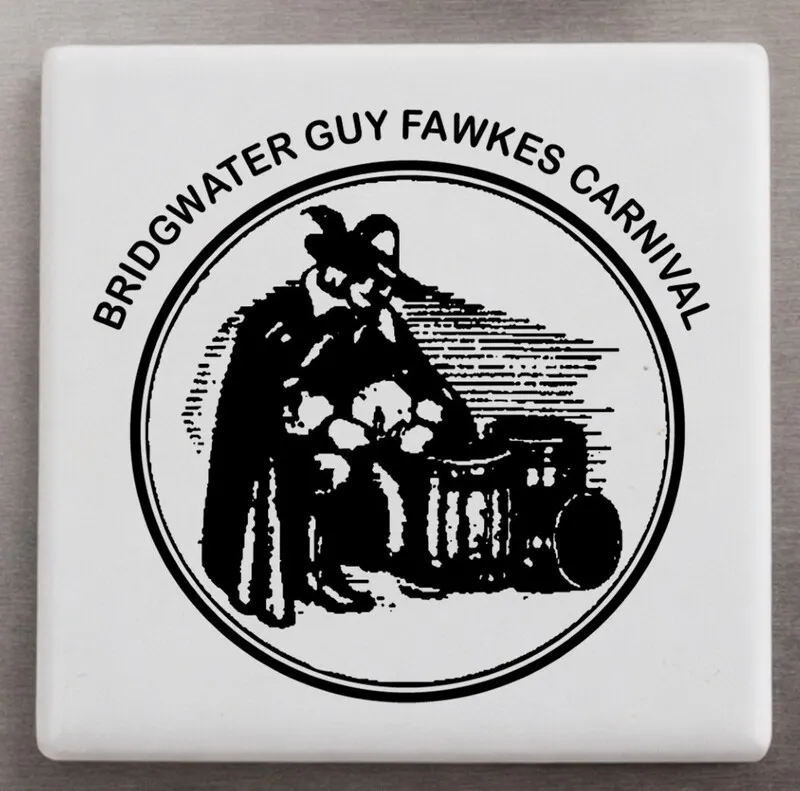 Guy Fawkes Fridge Magnet – Square